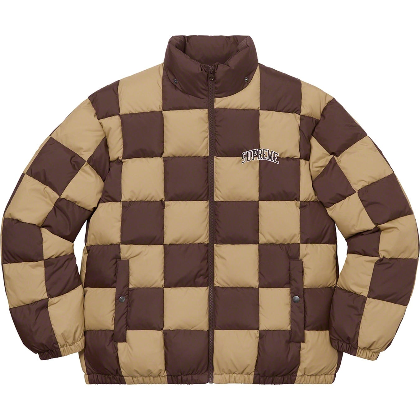 Checkerboard Puffy Jacket view 6